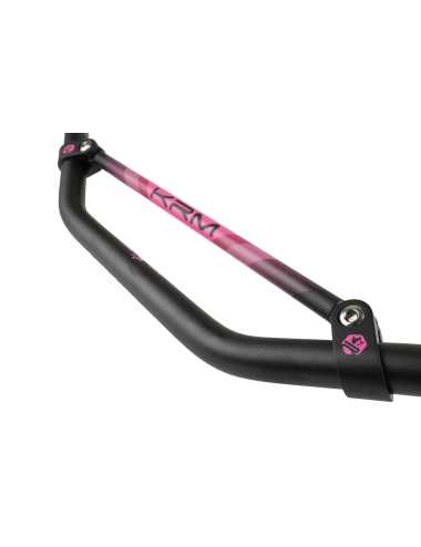 Guidon noir/rose avec barre...