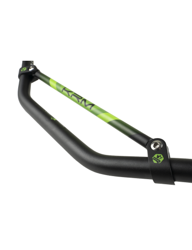 Guidon noir/vert avec barre...