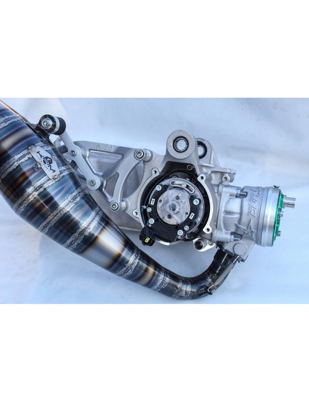 Exhaust Twin Cylinder KRM Pro Ride (100cc) for Minarelli Horizontal