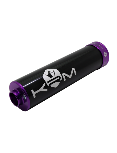 Silencieux KRM 70-90cc alu violet (défauts d'aspect)