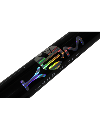 Guidon noir/holographique gros diamètre KRM Pro Ride sans mousse (défauts d'aspect)