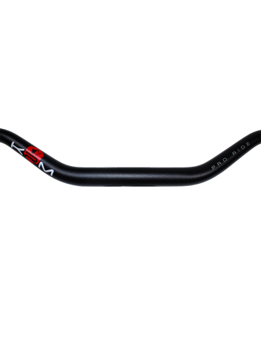 Guidon noir/rouge gros diamètre KRM Pro Ride sans mousse (défauts d'aspect)