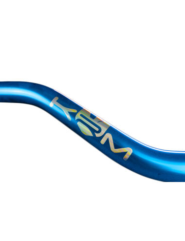 Guidon full bleu et holographique gros diamètre KRM Pro Ride sans mousse (défauts d'aspect)