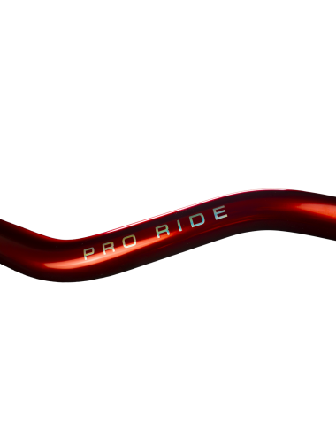 Guidon full rouge et holographique gros diamètre KRM Pro Ride sans mousse (défauts d'aspect)
