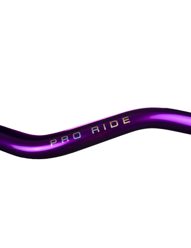 Guidon full violet et holographique gros diamètre KRM Pro Ride sans mousse (défauts d'aspect)