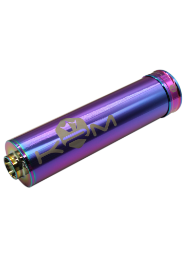 Silencieux KRM 70-90cc alu full Néo-chrome (défauts d'aspect)