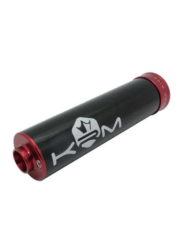 Silencieux KRM 70-90cc alu rouge (défauts d'aspect)