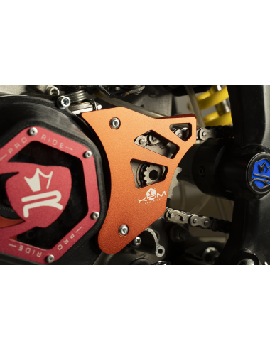 Cache pignon KRM Derbi orange