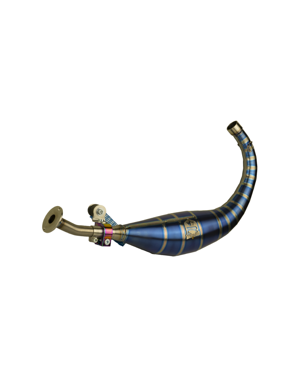 Pot KRM 70-80cc AM6 titane bleu (défauts d'aspect)