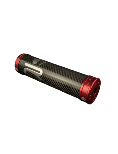 Silencieux KRM carbone/holographique 70-90cc rouge