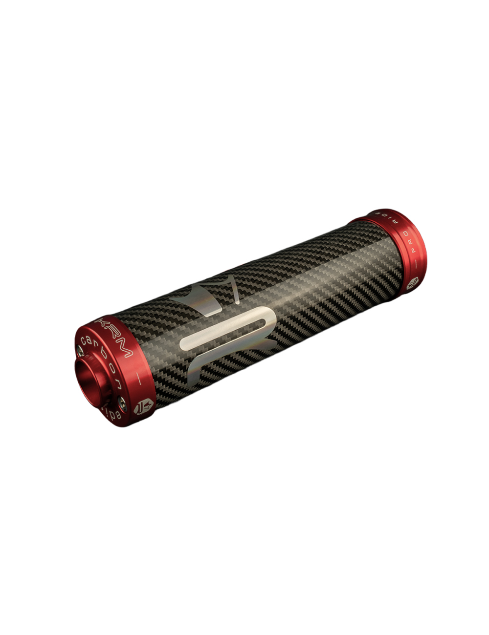 Silencieux KRM carbone/holographique 70-90cc rouge