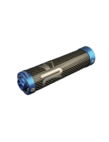 Silencieux carbone KRM 70-90cc bleu