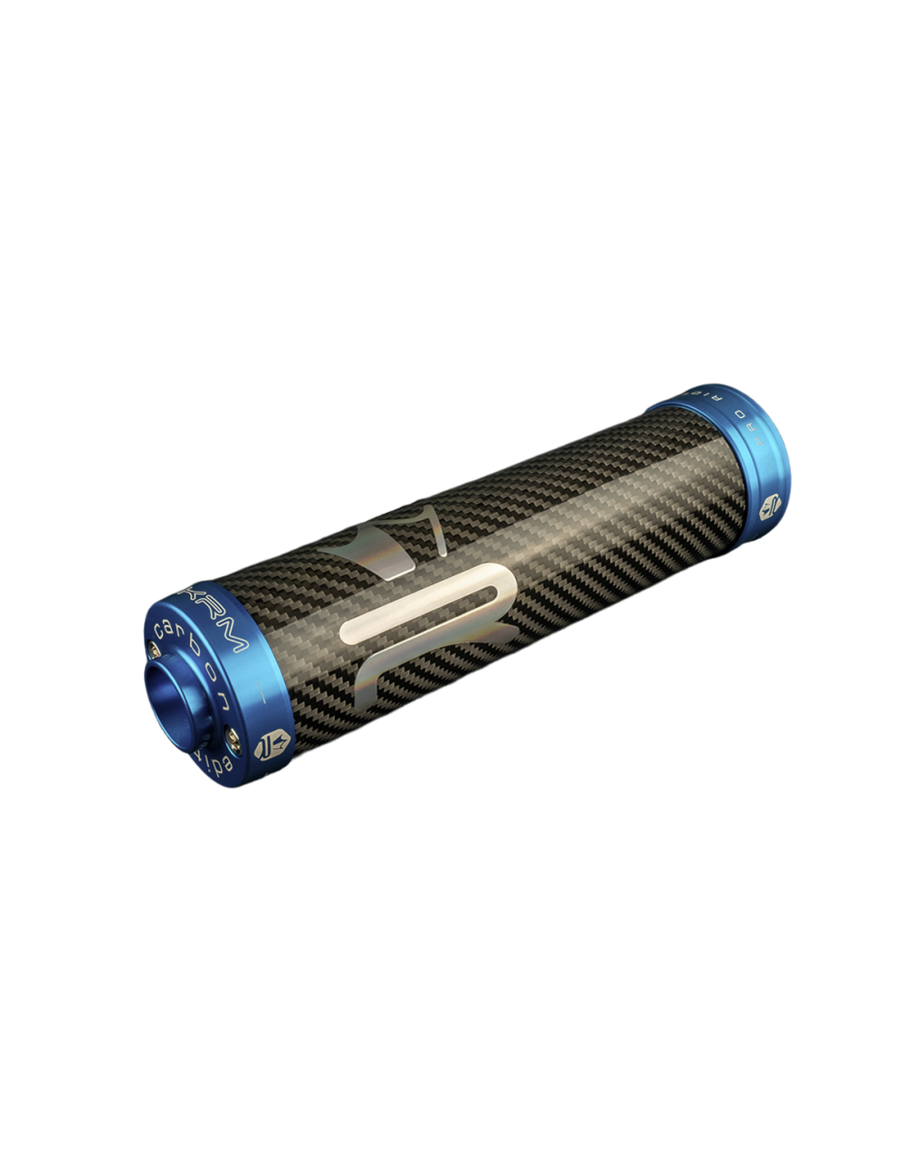 Silencieux KRM carbone/holographique 70-90cc bleu