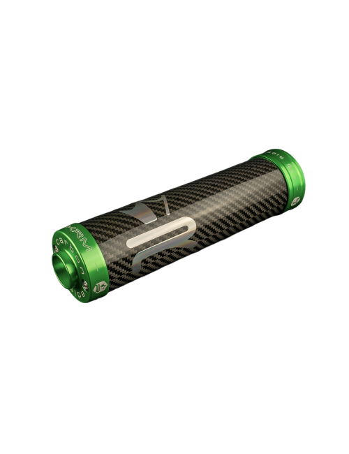 Silencieux KRM carbone/holographique 70-90cc vert