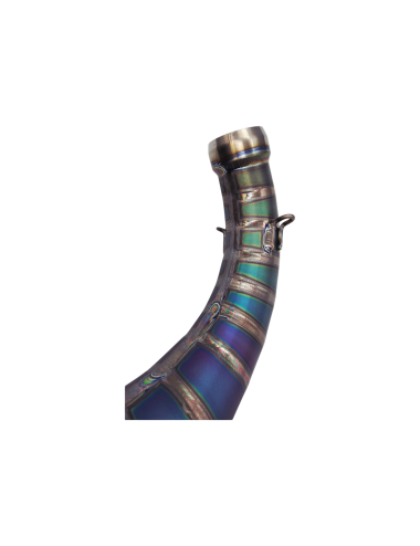 Pot KRM 100-115cc Derbi titane néochrome bleu/vert/violet