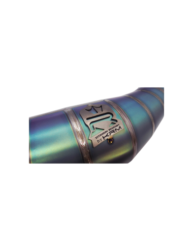 Pot KRM 100-115cc AM6 titane néochrome bleu/vert/violet