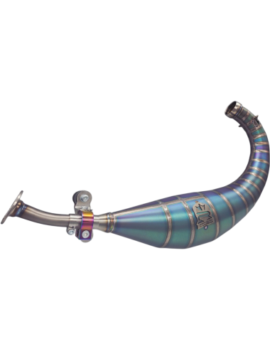 Pot KRM 100-115cc Derbi titane néochrome bleu/vert/violet