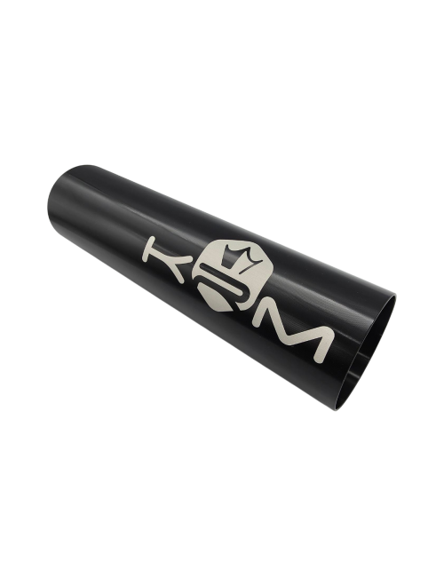 Tube (enveloppe) de silencieux KRM noir - sortie gauche