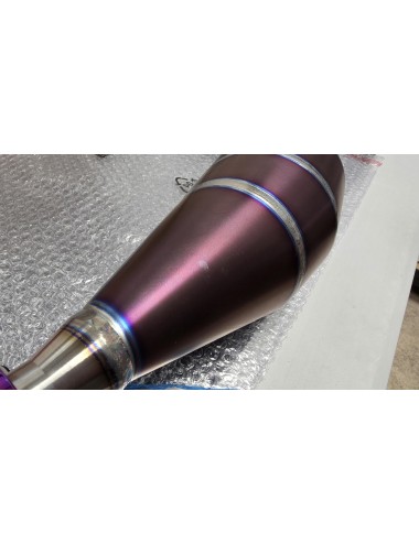 Pot KRM 100-115cc Derbi titane violet (défauts d'aspect)