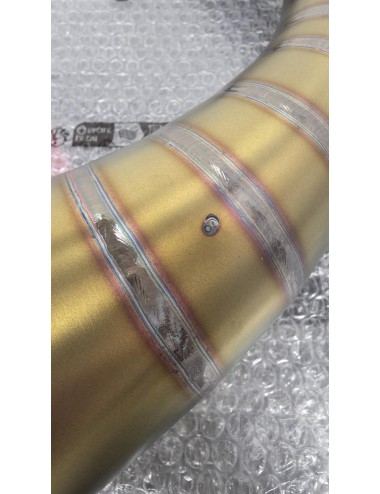 Pot KRM 100-115cc Derbi titane or (défauts d'aspect)