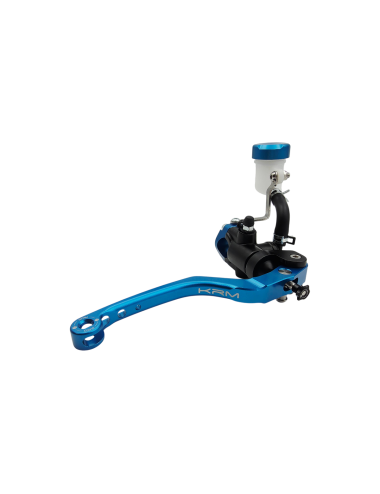Maitre cylindre de frein avant radial - levier monobloc KRM noir/bleu
