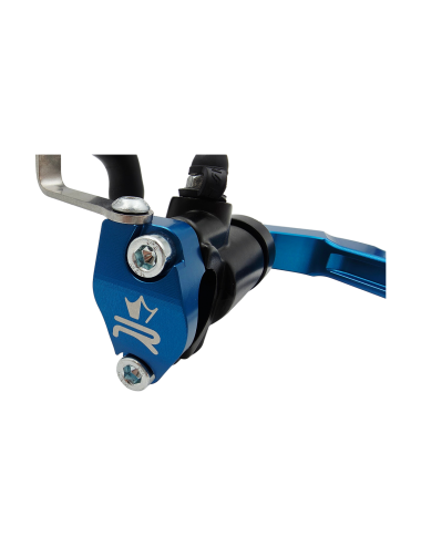 Maitre cylindre de frein avant radial - levier monobloc KRM noir/bleu