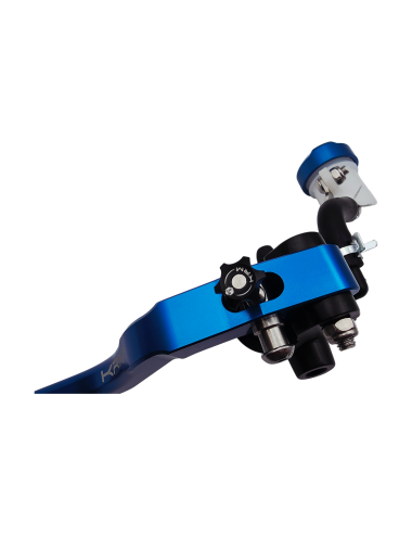 Maitre cylindre de frein avant radial - levier monobloc KRM noir/bleu