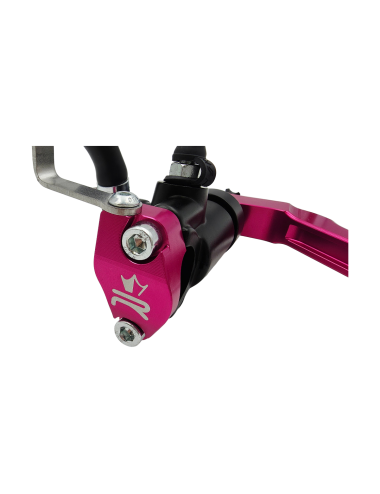 Maitre cylindre de frein avant radial - levier monobloc KRM noir/rose
