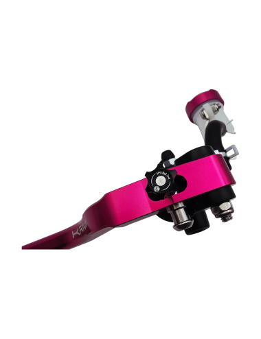 Maitre cylindre de frein avant radial - levier monobloc KRM noir/rose