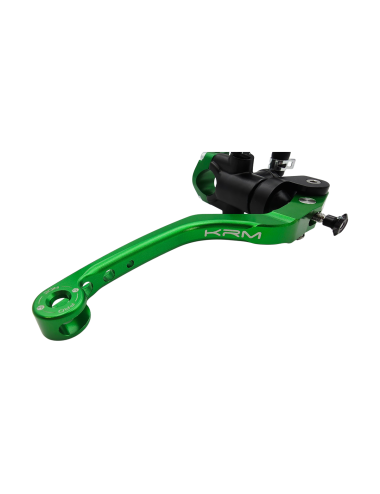 Maitre cylindre de frein avant radial - levier monobloc KRM noir/vert