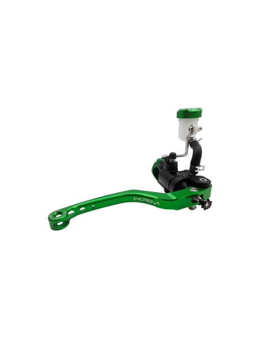Maitre cylindre de frein avant radial - levier monobloc KRM noir/vert