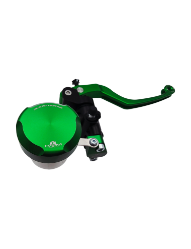 Maitre cylindre de frein avant radial - levier monobloc KRM noir/vert