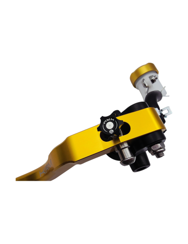 Maitre cylindre de frein avant radial - levier monobloc KRM noir/or