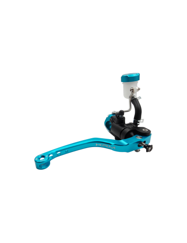 Maitre cylindre de frein avant radial - levier monobloc KRM noir/turquoise