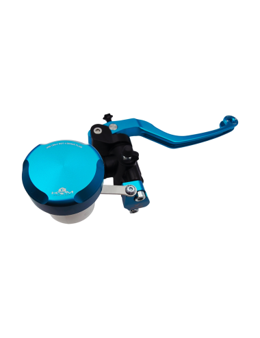 Maitre cylindre de frein avant radial - levier monobloc KRM noir/turquoise