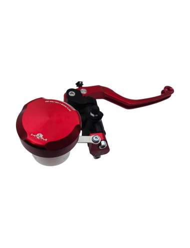 Maitre cylindre de frein avant radial - levier monobloc KRM noir/rouge