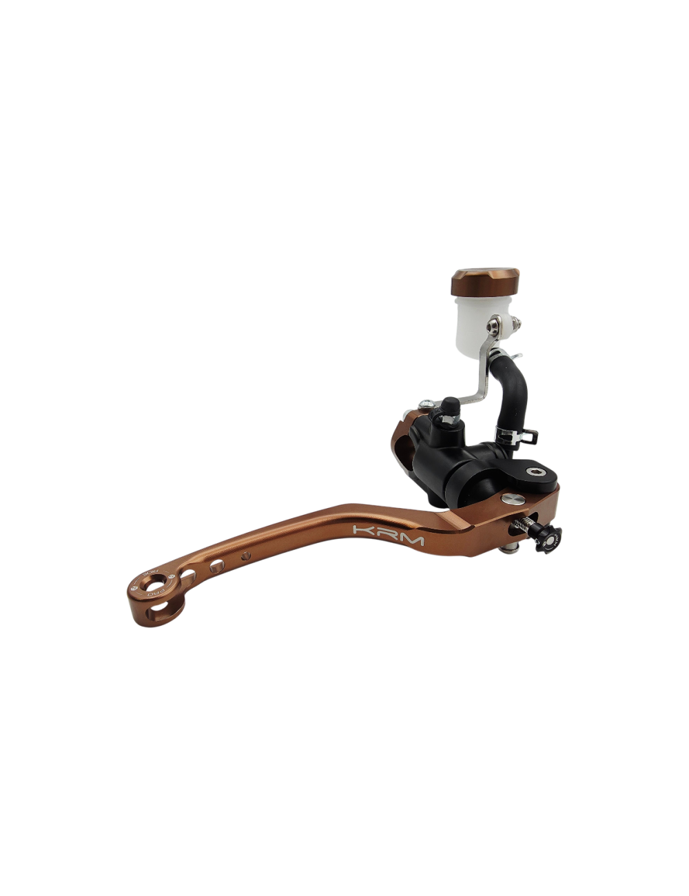 Maitre cylindre de frein avant radial - levier monobloc KRM noir/marron (bronze)