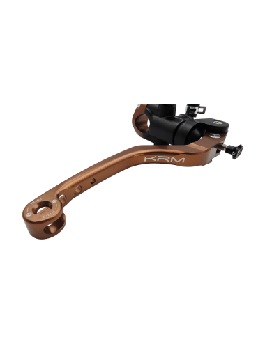 Maitre cylindre de frein avant radial - levier monobloc KRM noir/marron (bronze)