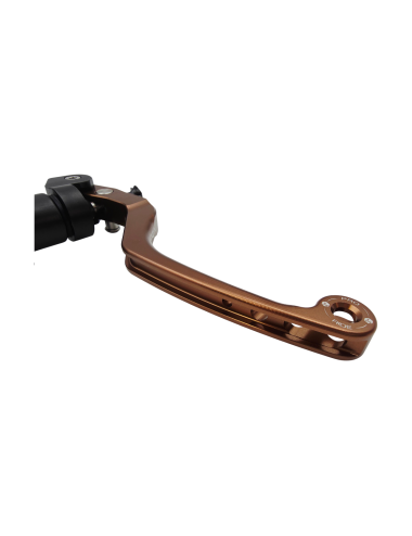 Maitre cylindre de frein avant radial - levier monobloc KRM noir/marron (bronze)