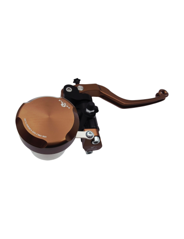 Maitre cylindre de frein avant radial - levier monobloc KRM noir/marron (bronze)