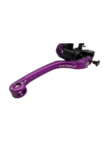 Maitre cylindre de frein avant radial - levier monobloc KRM noir/violet