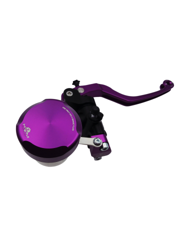 Maitre cylindre de frein avant radial - levier monobloc KRM noir/violet