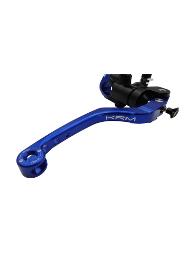 Maitre cylindre de frein avant radial - levier monobloc KRM noir/bleu foncé