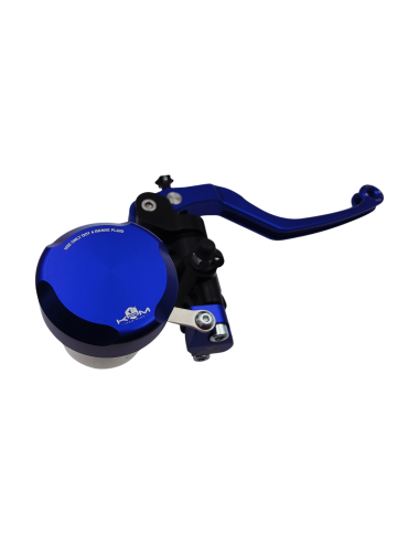Maitre cylindre de frein avant radial - levier monobloc KRM noir/bleu foncé