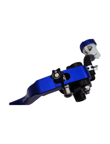 Maitre cylindre de frein avant radial - levier monobloc KRM noir/bleu foncé
