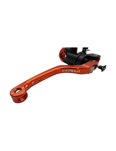 Maitre cylindre de frein avant radial - levier monobloc KRM noir/orange