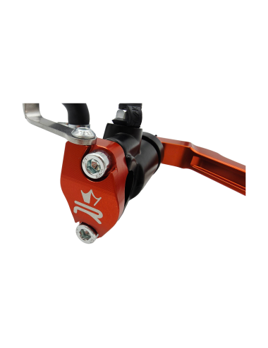 Maitre cylindre de frein avant radial - levier monobloc KRM noir/orange