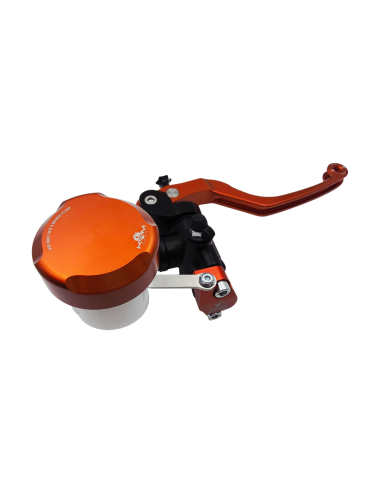 Maitre cylindre de frein avant radial - levier monobloc KRM noir/orange