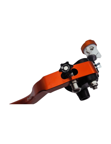 Maitre cylindre de frein avant radial - levier monobloc KRM noir/orange