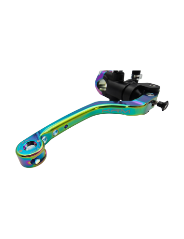 Maitre cylindre de frein avant radial - levier monobloc KRM noir/néo-chrome